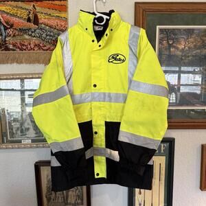 CornerStone ANSI 107 Class 3 Waterproof Insulated Bomber Jacket USED Size Small